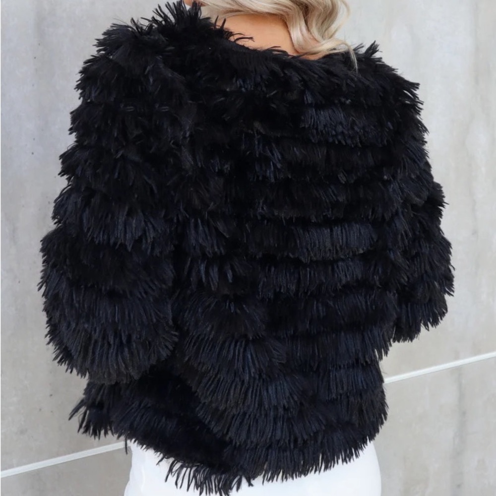 Layered Faux Fur Jacket